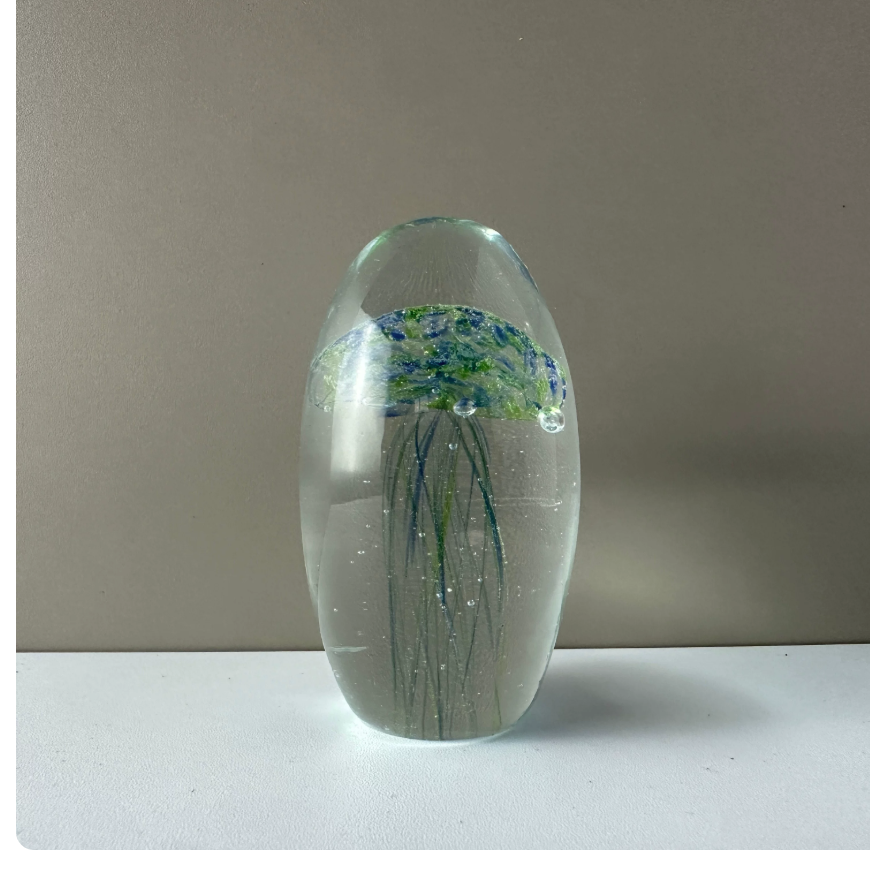 グリーン水母 6.3×4.3cm