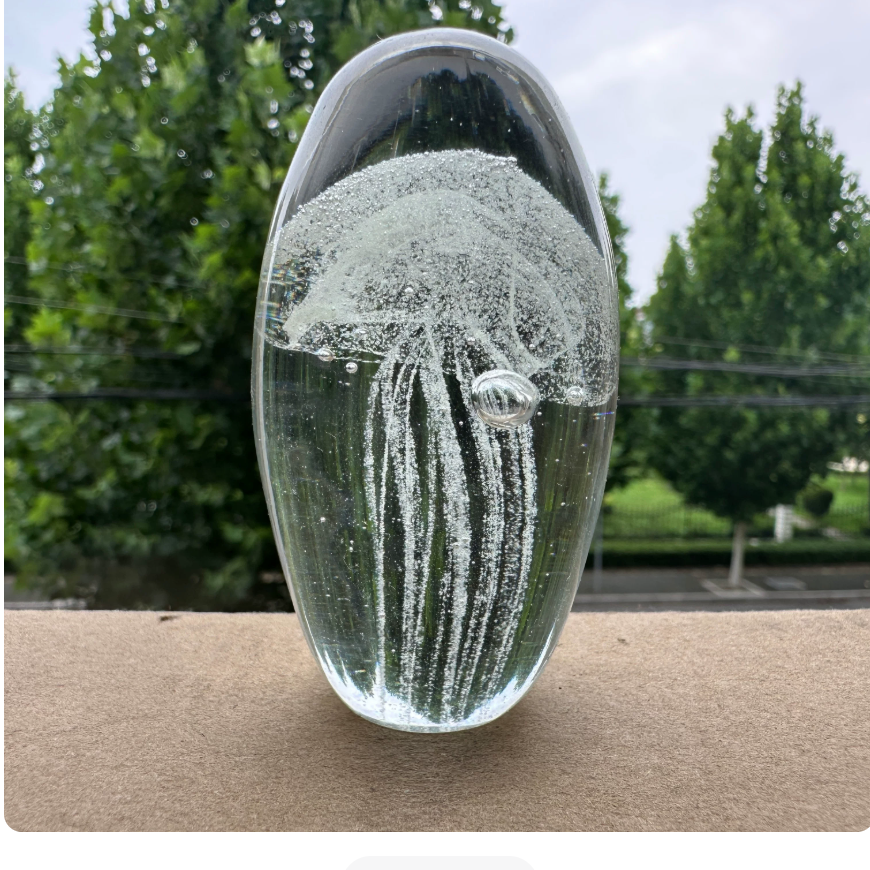 小・白水母 7×4.2cm（夜光）